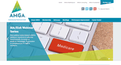 Desktop Screenshot of amga.org