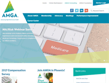 Tablet Screenshot of amga.org